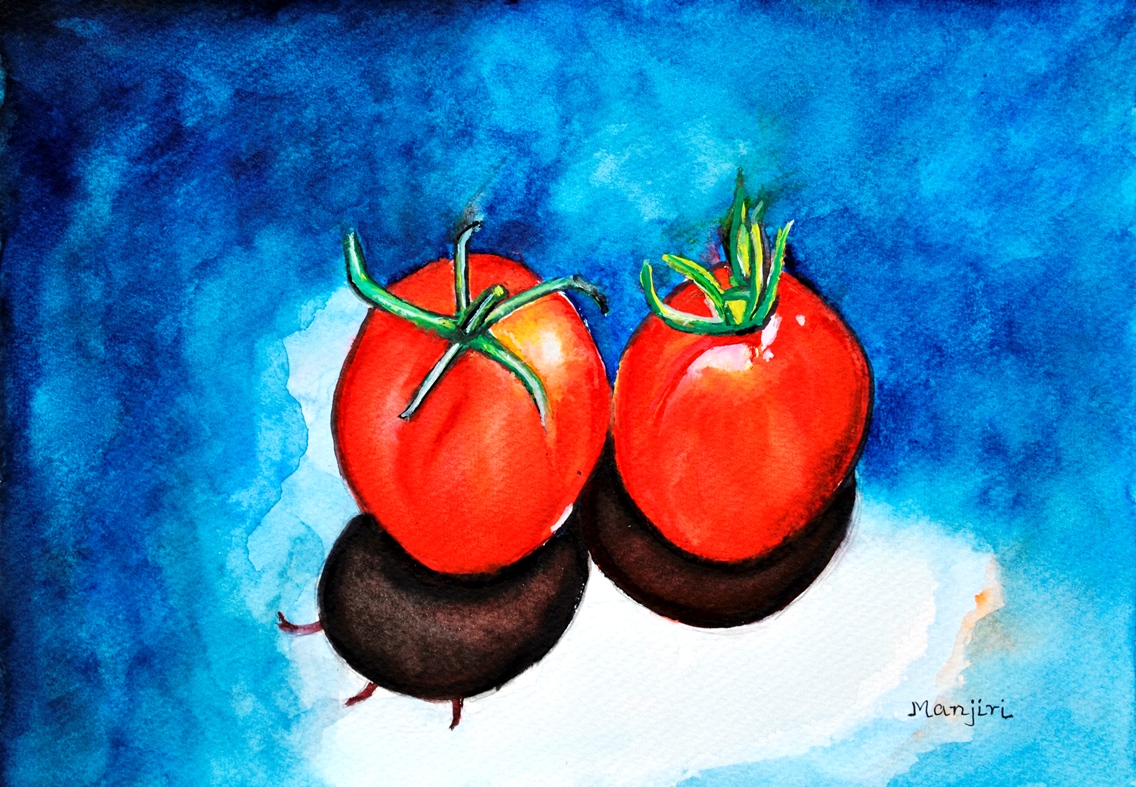 Homegrown Tomatoes still life