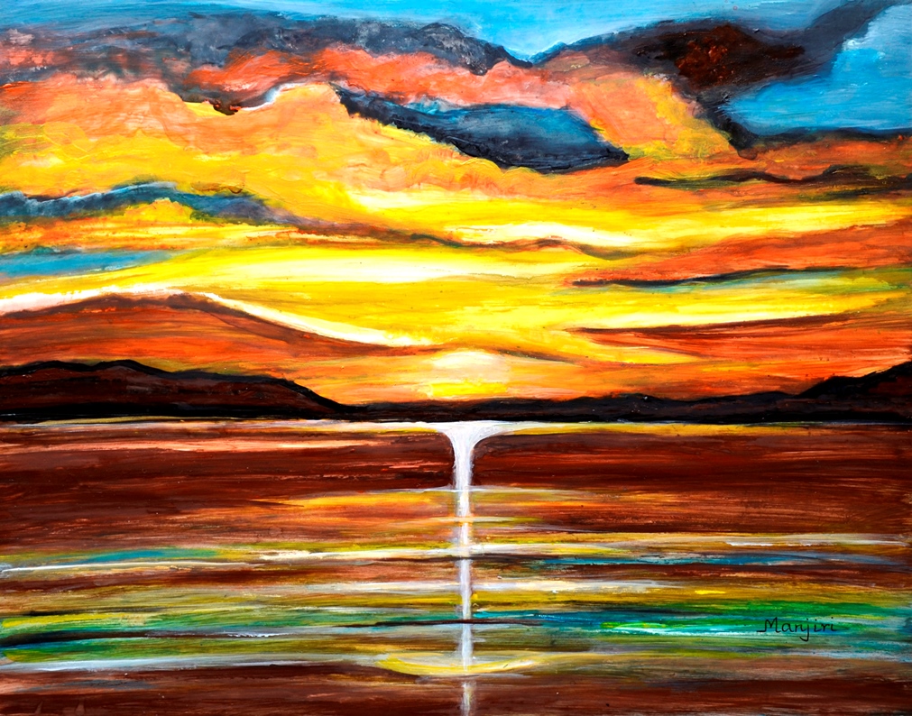The New Sunrise vibrant sunrise painting
